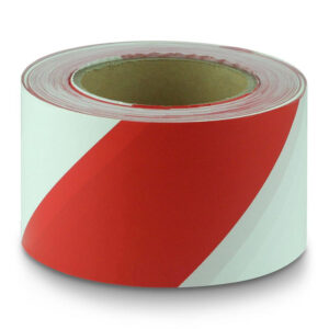 Maxisafe BTR713 100m x 75mm Red and White Barricade Tape