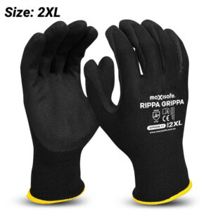 Maxisafe GPN228-11 (GPN228-2XL) 2-Extra Large Rippa Gripper Nitrile Coated Gloves